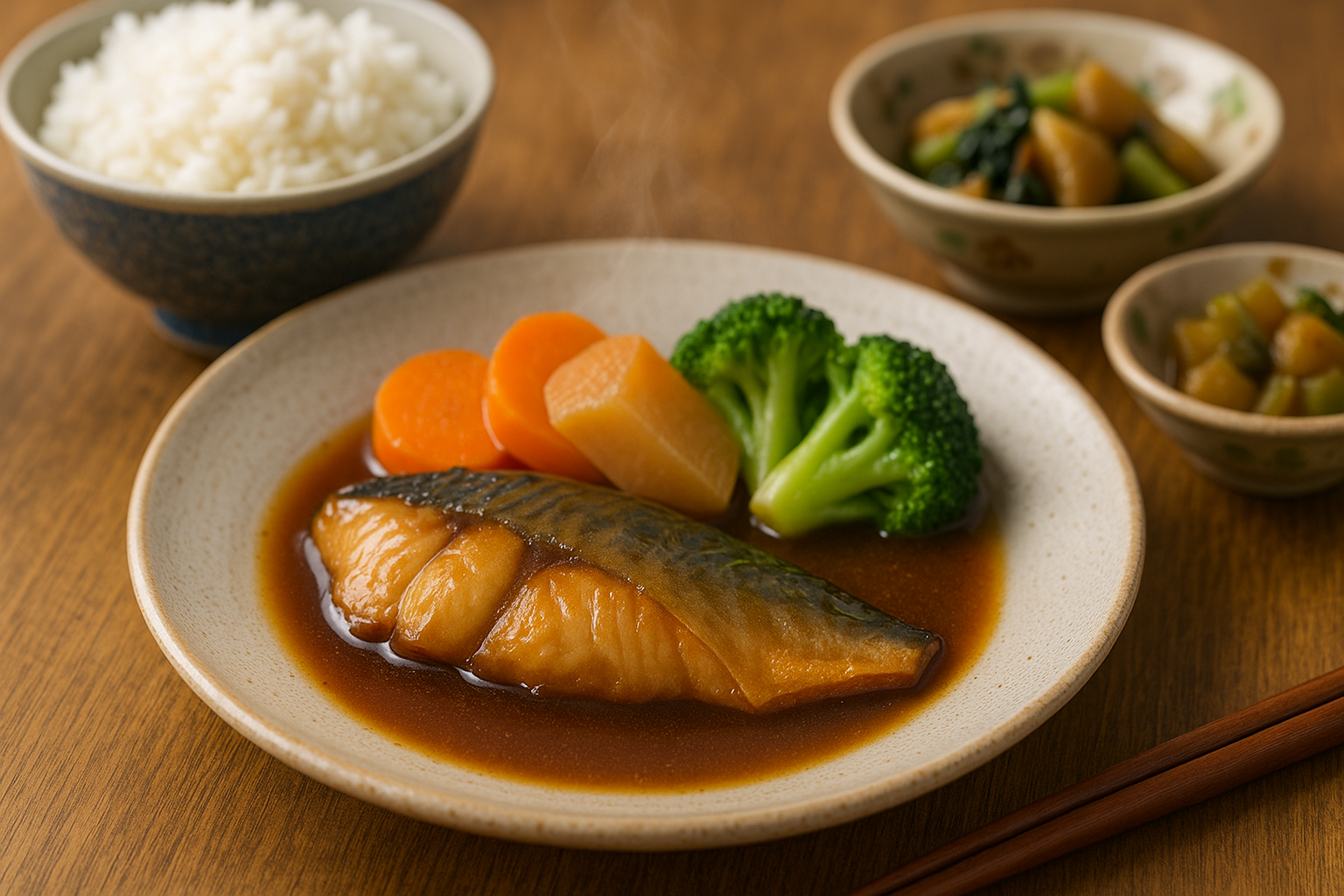 減塩宅配食の料理クローズアップ写真